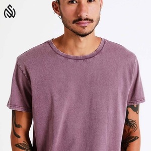 เสื้อยืดซักด้วยกรดผ้าฝ้าย100% สำหรับผู้ชายเสื้อยืดโอเวอร์ไซส์แบบออกแบบได้ตามต้องการ - Product Image 3