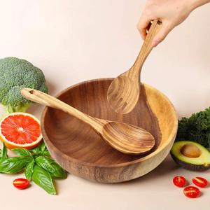 Bols et assiettes en bois, bol en coquille de noix de coco, petit logo personnalisé avec cuillère, couverts, prix de cuisine, naturel, écologique, par HF CRAFTS - Product Image 3