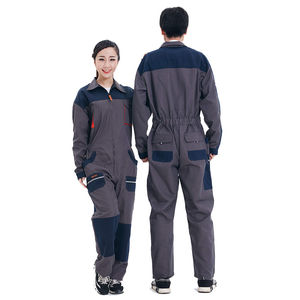 Overoles de trabajo de poliéster antiestático personalizados para hombres y mujeres, uniformes mecánicos de soldadura y reparación de automóviles - Product Image 2