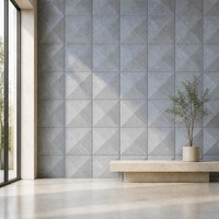 Panneau acoustique 3D en forme de pyramide, panneau acoustique en fibre de polyester, panneau absorbant le son en feutre PET, Kusdesign