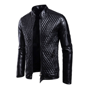 Chaqueta de Invierno de Moda para Hombre, Personalizada, de Cuero Genuino, Estilo Urbano, para Carreras, Impermeable, Transpirable, Resistente al Viento, Servicio OEM - Product Image 2