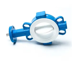 Wholesale Safety Metal Valve Full PTFE Butterfly Valve For Agriculture Industry Easy Control
