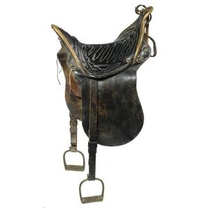 Silla de Montar Inglesa de Cuero Genuino, de Alta Calidad, Duradera, Transpirable, con Armazón de Madera Tallada a Mano, Absorbente de Sudor, SUS304 - Product Image 3