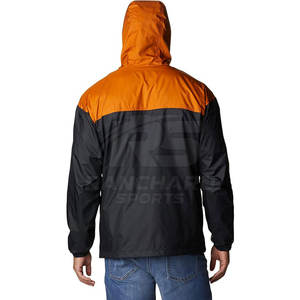 Veste coupe-vent à capuche décontractée pour homme, veste imperméable respirante, veste coupe-vent de sport pour homme - Product Image 2