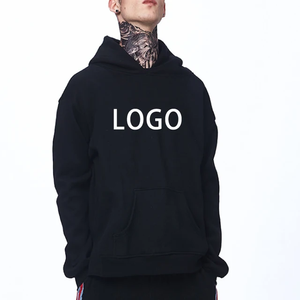 Blank 400/500 Gsm Heavyweight Drop Shoulder <b>Cropped</b> Pullover Hoodie Manufacturers 100% Cotton Oversized Puff Print Boxy Hoodie - Product Image 2