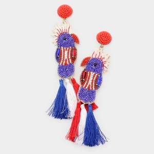 Drapeaux à suspendre brodés, motifs de Noël festifs personnalisables, perles de rocaille, accepte les logos personnalisés par MULTI CRAFT - Product Image 3