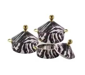 Casserole de luxe en acier inoxydable brillant doré marmite plat de service chauffe-aliments marmite maison hôtels et restaurants décoratifs - Product Image 2