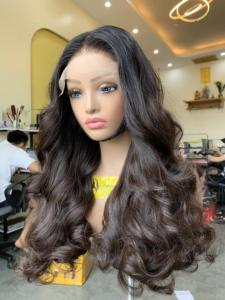 Peluca de cabello vietnamita ondulado de donante, con nudos decolorados y pre-arrancados, color personalizable - Product Image 2