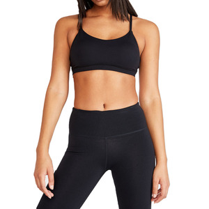 Conjunto de mallas con Sujetador deportivo Reversible para mujer, camisetas deportivas sin costuras de secado rápido, pantalones transpirables con patrón sólido de talla grande - Product Image 2