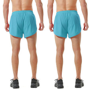 กางเกงขาสั้นออกกำลังกายสำหรับผู้ชายกางเกงขาสั้นออกกำลังกายสไตล์สีฟ้าล้วนมีกระเป๋าสำหรับการฝึกซ้อมแบบลำลอง - Product Image 5