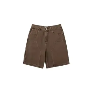 Oem Odm Short Denim Cargo Shorts Voor Heren Van Hoge Kwaliteit Custom Zomer Street Wear Jeans Timmerman Baggy Shorts Goedkope Prijzen.