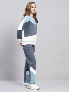 Conjunto Deportivo de Dos Piezas para Mujer, Personalizado, con Bloques de Color, Sudadera de Cuello Redondo y Pantalones Jogger, Ropa Casual para Estar en Casa, Venta al Por Mayor OEM - Product Image 6