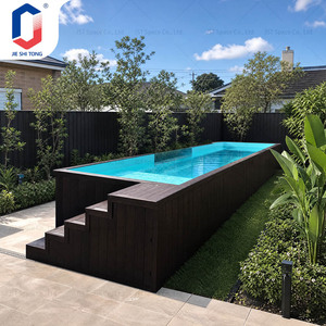 ชุดสระว่ายน้ำไฟเบอร์กลาสติดตั้งง่าย ป้องกันรังสียูวี สำหรับความสนุกสนานของครอบครัว ดีไซน์รักษ์โลกสำหรับพื้นที่กลางแจ้ง สระว่ายน้ำไฟเบอร์กลาสสไตล์รีสอร์ท - Product Image 3