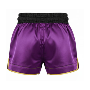 <b>Elastic</b> <b>Waistband</b> Stretch Muay Thai Shorts Secure Fit Satin Boxing Training Trunks Professional MMA Kickboxing Unisex - Product Image 5