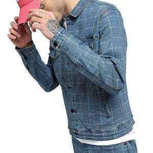 Veste en jean élégante pour hommes, tenue décontractée, vente en gros de veste en jean en coton de haute qualité, veste en jean personnalisée pour hommes - Product Image 1