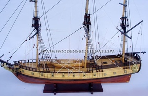 El fabricante de Gia Nhien aprueba el diseño personalizado MOQ bajo modelo USS RATTLESNAKE barco alto con barco modelo de artesanía de alta calidad - Product Image 5