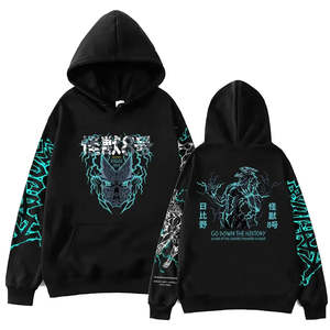 Sweat-shirt à capuche en tricot respirant pour homme et femme, style streetwear, avec col brodé, taille XS, léger, collection hiver - Product Image 3