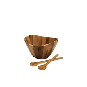 Acacia Wooden Serving Bowl for Dinner and Fruit Bowl Wooden Salad Rice Soup Bowls with <b>Large</b> Size for Kitchen Use - Product Image 4