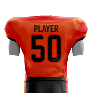 เสื้อเจอร์ซีย์ฟุตบอลอเมริกันแบบแห้งเร็วชุดเสื้อกีฬาสีพื้นสั่งทำ - Product Image 6