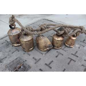 Carillons à vent rustiques en forme de clochettes de vache, décoration artistique moderne, carillons d'harmonie pour patio, jardin, extérieur, carillons à vent en métal pour la décoration de la pièce - Product Image 2