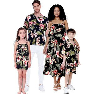 Conjunto de ropa a juego para vacaciones familiares en la playa, ropa cómoda y coordinada para vacaciones de verano, fotos de viajes y resort - Product Image 1