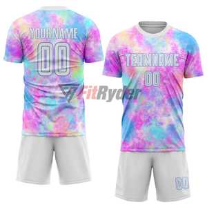 Vente en gros de maillot de football avec logo personnalisé Vêtements d'équipe 100% polyester Vêtements de football uniforme de football à manches longues et manches courtes - Product Image 6