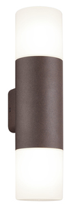 Lampada da parete doppia Hoosic, finitura ruggine, 2xE27 IP44 (Trio Lighting 222260224) - Product Image 1