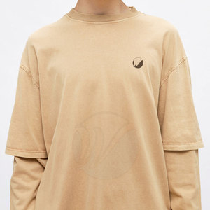 T-shirt double couche de haute qualité pour hommes Nouveau design Vêtements d'extérieur pour adultes - Product Image 2