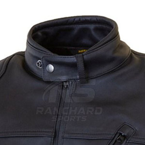 Chaqueta de Motociclista de Cuero Resistente, Chaqueta de Motociclista con Protección Contra el Viento, Chaqueta de Cuero para Motociclista, Equipo de Protección para Motociclistas - Product Image 3