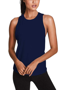 2025 nouveauté sur mesure OEM haute qualité séchage rapide respirant 100% coton Hip Hop Sport encolure dégagée Gym femmes débardeurs - Product Image 3