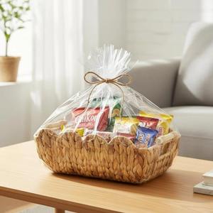 Panier de rangement en jacinthe d'eau, panier de rangement fait à la main, vente en gros, écologique, fabriqué au Vietnam - Product Image 3