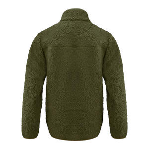 Service OEM, veste en polaire tendance de haute qualité, fabrication sur mesure, vente chaude, finition enduite, col montant, devant unisexe - Product Image 2