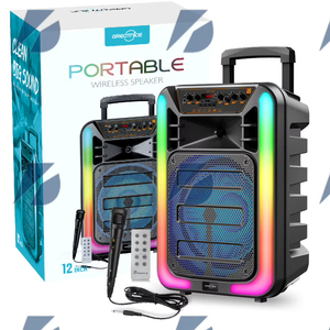 GTS-1591 Greatnice Altoparlante Portatile per Feste con Cavo USB TF TWS <span class=keywords><strong>LINKIN</strong></span> da 12 Pollici, Alimentato a Batteria 5.3 10W - Product Image 1