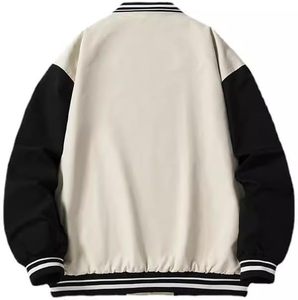 Top Trending Customized Men's Varsity <b>Jackets</b> with Stand Collar Latest Design <b>Canvas</b> <b>Jacket</b> OEM Wholesale Services - Product Image 2