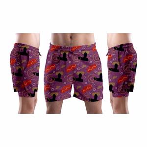 กางเกงขาสั้นวิ่งแห้งเร็วพิมพ์ลายไฮสตรีทของผู้ชายกางเกงวิ่งออกกำลังกายเล่นยิมดีไซน์เบาโลโก้ออกแบบได้ตามต้องการ - Product Image 1