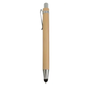 Penna Touch Screen Ecologica in Bambù, Gadget Promozionale per Interazione su Schermi - Product Image 1