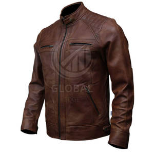Chaqueta de moto de cuero de alta calidad, transpirable y compatible con la temporada de invierno, precio al por mayor, venta en línea desde Pakistán - Product Image 2