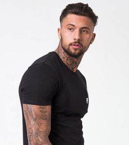 ขายร้อนผู้ชายเสื้อยืดการออกแบบที่ไม่ซ้ํากันที่กําหนดเองเปล่าSlim-Fitแห้งเร็วแขนสั้นธรรมดาเสื้อยืดผู้ชายกีฬาเสื้อยืด - Product Image 3