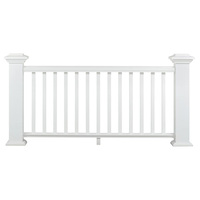 HIMOWAY Poteau de balustrade moderne en acier inoxydable et aluminium, à fixation au sol, 4 po x 4 po, 3,15 po x 3,15 po, pour escaliers et balcons