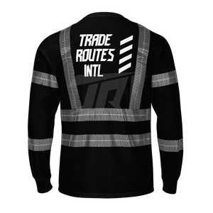 Ensemble de travail imperméable en polyester de haute qualité | Bavoir | Chemise boutonnée | Ras du cou Professionnels qualifiés ANSI Classe 1 - Product Image 3