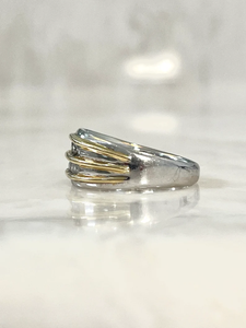 แหวนสเตอร์ลิงลาย925สีเหลือง14K สำหรับผู้ชายสไตล์คลาสสิกแหวนหมั้นเพชรเม็ดสแตนเลสคุณภาพสูง - Product Image 2