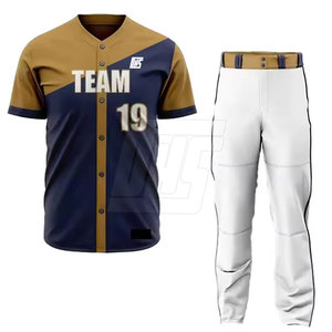 เครื่องแบบทีมเบสบอลเสื้อเจอร์ซีย์และกางเกงชุดเครื่องแบบเบสบอลแบบสั่งทำ - Product Image 1