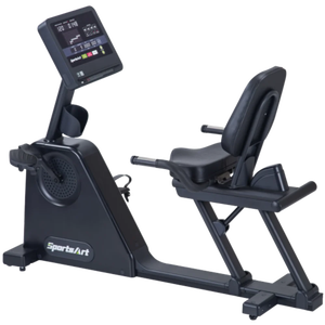 New SportsArt Essentials Eco-Natural Belt Drive <b>Recumbent</b> <b>Exercise</b> <b>Bike</b> for Home Studio Gyms - Product Image 1