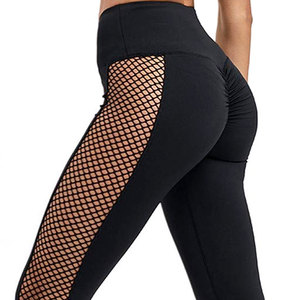 Leggings de fitness tricotés respirants taille haute pour femmes pantalons de sport personnalisés prix de gros pour femmes - Product Image 3