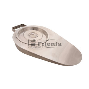 Suministro directo de fábrica hecho a medida Hospital Holloware Bedpans Calidad alemana Bedpans de acero inoxidable - Product Image 1