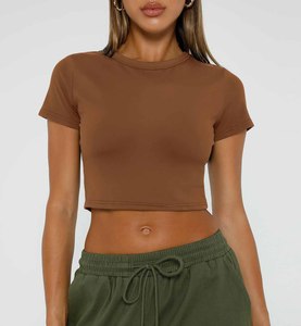 Camiseta Corta Deportiva para Mujer, para Yoga, Fitness, Entrenamiento en Gimnasio y Ropa Deportiva Activa Cómoda - Product Image 4