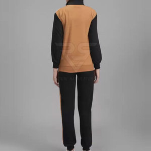 Survêtement 2 pièces à capuche 100% coton pour femmes, meilleure vente, nouveauté, tricot, jogging d'hiver, tenue de rue décontractée, solide - Product Image 4