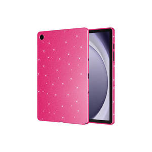 Étui de protection Netzy pour Galaxy Tab A9 Plus, étui en coton rose foncé brillant et scintillant, compatible et au look brillant - Product Image 1