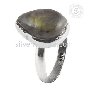 Nuevo anillo de piedras preciosas de labradorita Natural de fuego de oro caliente, joyería de moda de Plata de Ley 925, fabricante de proveedores de regalos recién llegados - Product Image 2