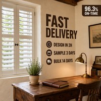 Volets de plantation en PVC et en bois en gros, fabricant OEM ODM sur mesure